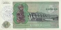 Zaire 5 Zaire - Pdt Mobutu - Hydroelectric dam - 1977 - Pangi - P.R3c