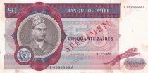 Zaire 50 Zaire - President Mobutu - Coat of arms - 1980 - Series E-A