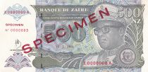 Zaïre 500 Nv Zaire  - Pdt Mobutu - Spécimen - 1994 - P.63s