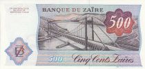 Zaire 500 Zaires - President Sese Seko Mobutu - Bridge - 1985