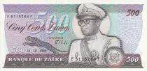 Zaire 500 Zaires - Presidente Sese Seko Mobutu - Puente - 1985