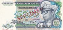 Zaïre 5000 Zaire 6 - Pdt Mobutu - Spécimen - 1988 - P.37s1