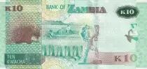 Zambia 10 Kwacha - Eagle - Porcupine - 2020 - Serial CU.20 - P.NEW