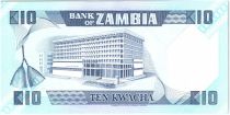 Zambia 10 Kwacha Pres K. Kaunda - Bank (1986-1988)