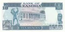 Zambia 10 Kwacha Pres. K. Kaunda - Edificio ND- 1991