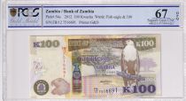 Zambia 100 Kwacha Eagle - Buffalo - 2012 - PCGS 67 OPQ