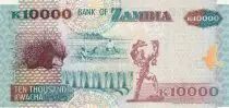 Zambia 10000 Kwacha - Eagle - Agriculture - 2001 - P.42b