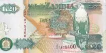 Zambia 20 Kwacha - Eagle - Gouv. Building - 1992 - P.36a