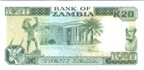 Zambia 20 Kwacha Pres. K. Kaunda - Building ND - 1991