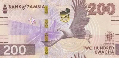 Zambia 200 Kwacha - Chishimba Falls - Candelabra Tree - 2024 - Serial AB