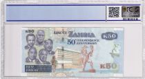 Zambia 50 Kwacha Eagle - 50 years of Independance -2014 - PCGS 68 OPQ