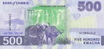 Zambia 500 Kwacha - Chishimba Falls - Candelabra Tree - 2024 - Serial AA