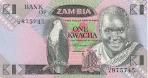 Zambie 1 Kwacha Prés K. Kaunda - Récolte du coton