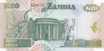 Zambie 20 Kwacha Aigle - Batiment gouvernemental - 1992