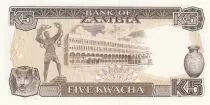 Zambie 5 Kwacha - Pdt Kaunda - ND (1989) - P.30