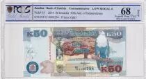 Zambie 50 Kwacha Aigle - 50 ans Independance -2014 - PCGS 68 OPQ