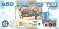 Zambie 50 Kwacha Aigle - 50 ans Independance