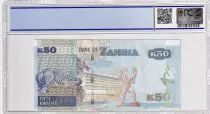 Zambie 50 Kwacha Aigle - Leopard - 2014 - PCGS 67 OPQ
