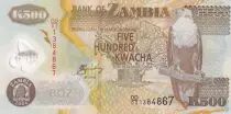 Zambie 500 Kwacha - Aigle - Coton - 2004
