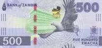 Zambie 500 Kwacha - Les chutes de Chishimba - Arbre à chandeliers - 2024 - Série AA