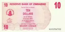 Zimbabue 10 Dollars Womens - 2006