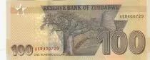 Zimbabue 100 Dollars - Chiremba - Elephant, fall - 2020 (2022) - Serial AE - P.NEW