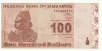 Zimbabue 100 Dollars Chiremba - Monument - 2009