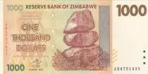 Zimbabue 1000 Dollars  Chiremba - 2007