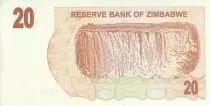 Zimbabue 20 Dollars - Chiremba - Marr&oacute;n y naranja - Cascada - 2006