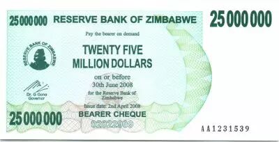 Zimbabue 25 Million de $, Monumento