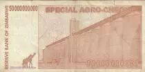 Zimbabue 50 000 000 000 Dollars - Agro-cheque - Giraffes - 2008 - P.63