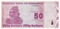 Zimbabue 50 Dollars - Chiremba - Factory - 2009 - UNC - P.96
