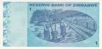 Zimbabwe 1 Dollar - Chiremba - Bleu - Mac&eacute;ration du graine - 2009