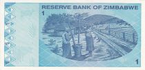 Zimbabwe 1 Dollar - Chiremba - Blue - Mashing grain - 2009