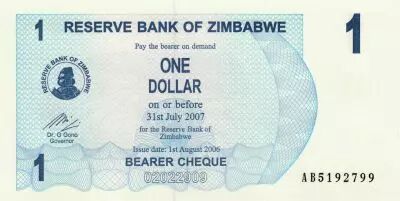 Zimbabwe 1 Dollar Womens - 2006