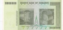 Zimbabwe 10 Trillion Dollars - Chiremba -2008 - Serial AA - P.88