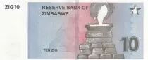 Zimbabwe 10 Zig - 2024 - Serial AA