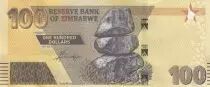 Zimbabwe 100 Dollars - Chiremba - Arbre, ruines - 2023 - Série AL