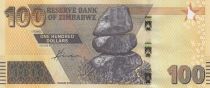 Zimbabwe 100 Dollars - Chiremba - Eléphant, cascade - 2020 (2022) - Série AE
