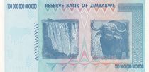 Zimbabwe 100 Trillion Dollars - Chiremba - Victoria falls & water buffalo - 2008 - P.91