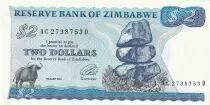 Zimbabwe 2 Dollars - Chiremba - 1994 - Serial AC
