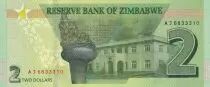Zimbabwe 2 Dollars - Chiremba - 2019 - Serial AJ - P.NEW