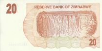 Zimbabwe 20 Dollars - Chiremba - Brown and orange - Waterfall - 2006