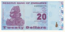 Zimbabwe 20 Dollars Chiremba - Usine - 2009