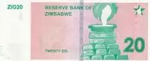 Zimbabwe 20 Zig - 2024 - Serial AA