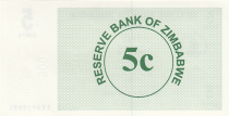 Zimbabwe 5 Cents - Chiremba - Green - Face value - 2006