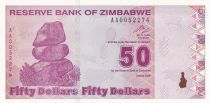 Zimbabwe 50 Dollars - Chiremba - Factory - 2009 - UNC - P.96