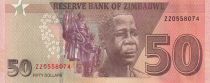 Zimbabwe 50 Dollars - Chiremba - Men - 2020 - Serial ZZ Replacement
