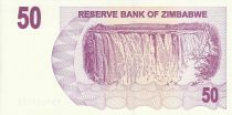 Zimbabwe 50 Dollars - Chiremba - Violet - Waterfall - 2006