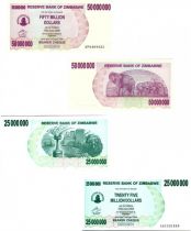 Zimbabwe Set of 2 Banknotes from Zimbabwe - 2008
